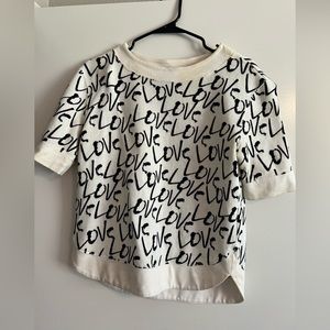Kate Spade XS top black and white